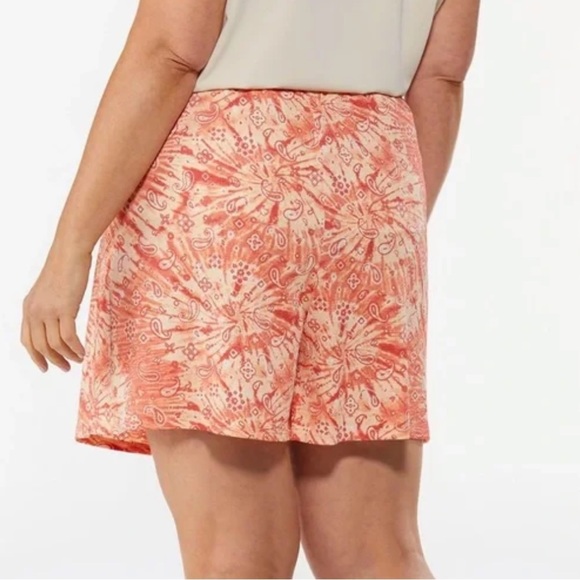 Cato Tie Dye Skort Flame Scarlet - Picture 2 of 10